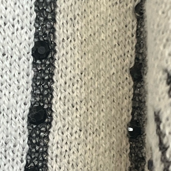 NWT Chicos Open Knit Eru Ruana Women's Cardigan Sweater Sz XL Shine Plaid - Picture 7 of 13